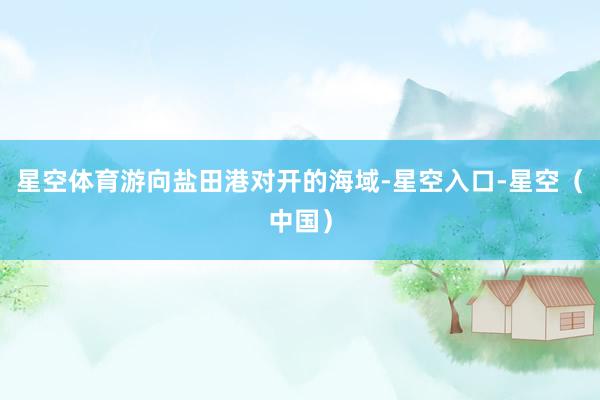 星空体育游向盐田港对开的海域-星空入口-星空（中国）